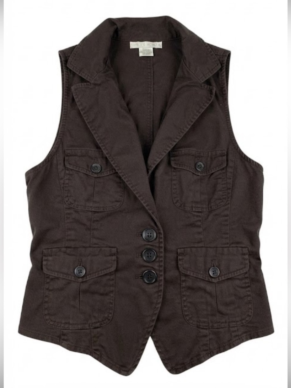 Michael Kors Brown Utility Tailored Cargo Vest